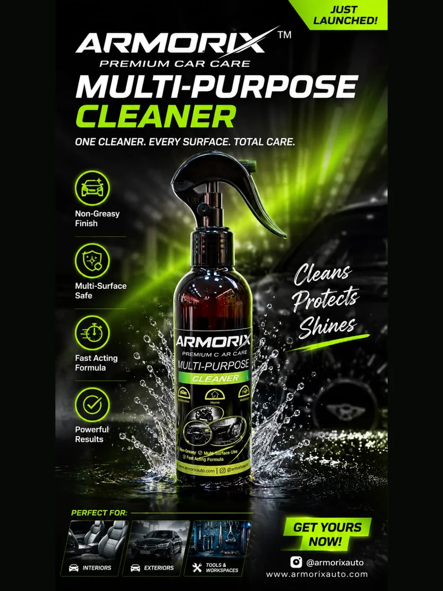 Armorix Multi-Purpose Cleaner — one cleaner, every surface